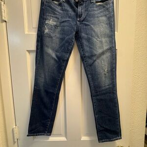 PAIGE Women's Ankle & Cropped Jeans - Dark Blue